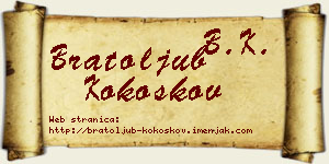 Bratoljub Kokoškov vizit kartica